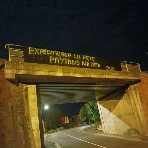 Mobilisation de la Coordination rurale 82 à Moissac (Tarn-et-Garonne)