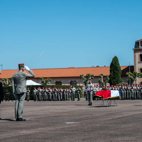 Les saluts réalisés par les gradées de l'armée de Terre