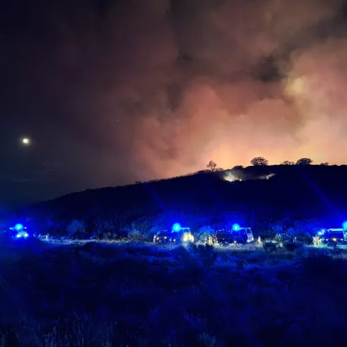 Les pompiers de l'Aveyron engagés dans l'Aude en juillet 2025.