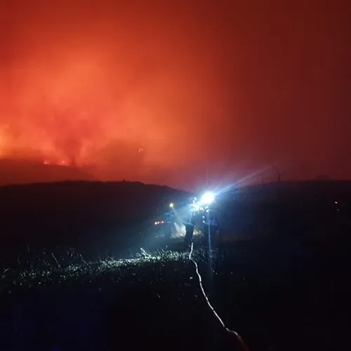 Les pompiers de l'Aveyron engagés dans l'Aude en juillet 2025.