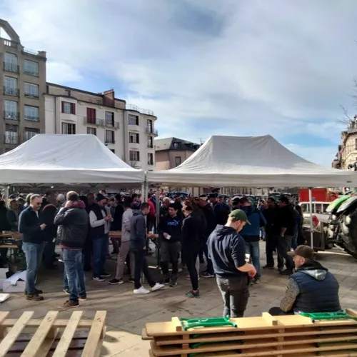 Mobilisation des agriculteurs à Rodez (Aveyron) le 31-01-24.