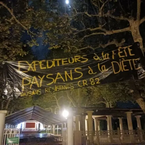 Mobilisation de la Coordination rurale 82 à Moissac (Tarn-et-Garonne)