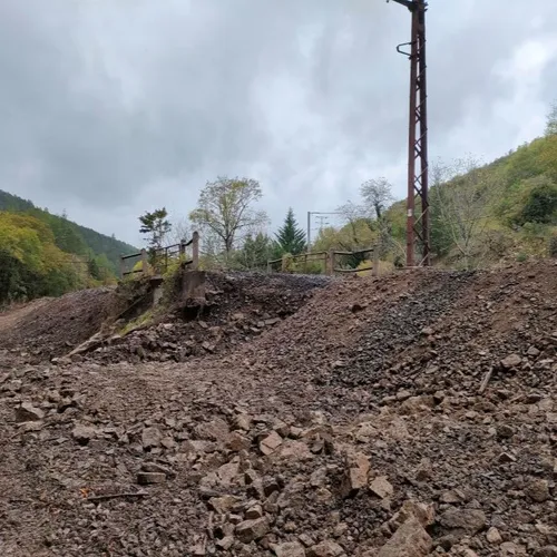La montée des eaux a fait des dégâts considérables sur la portion entre Millau et Bédarieux