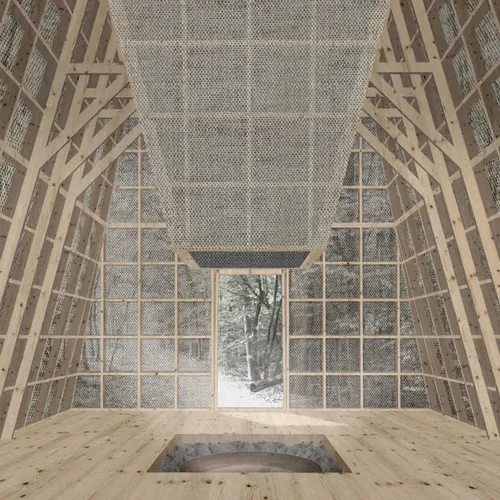 Compluvium Œuvre biosourcée - Francisco Parada et Laura S. Salvador