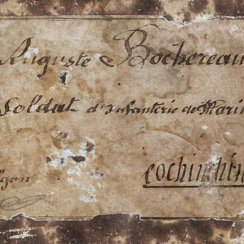 Auguste Bochereau, appelé du contingent en Cochinchine, est-il un...