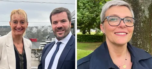 Sandra Delannoy (RN) et Benjamin Saint-Huile (Divers gauche)...