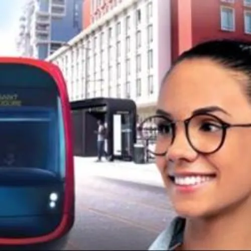 INAUGURATION DE LA LIGNE 3 DU TRAM A NICE: DE L'AEROPORT AU STADE...