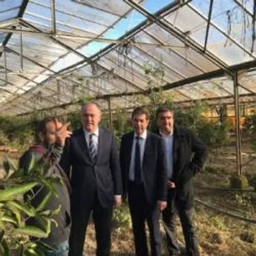 LE MINISTRE DE L'AGRICULTURE DANS LES ALPES-MARITIMES AUJOURD'HUI...