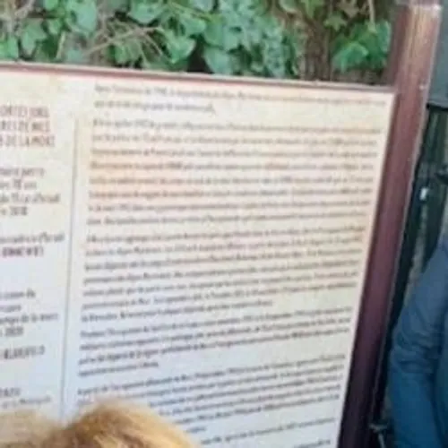 DEVOILEMENT SUR LA COLLINE DU CHATEAU A  NICE DU MUR DES DEPORTES