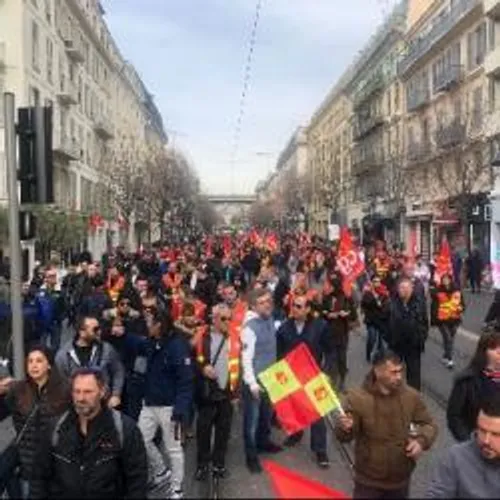 9 ème MOBILISATION HIER A NICE CONTRE LA REFORME DES RETRAITES