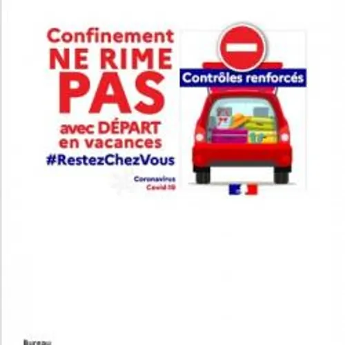 PAS DE DEPART EN VACANCES PENDANT LA PERIODE DE CONFINEMENT!