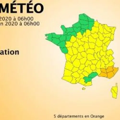 LES ALPES-MARITIMES EN VIGILANCE ORANGE AUX ORAGES,PLUIES ET...