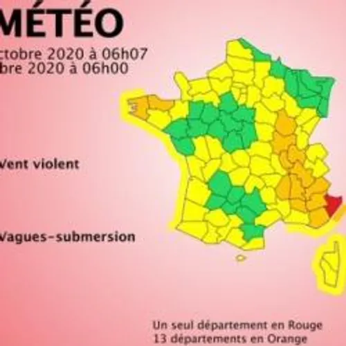LES ALPES-MARITIMES EN VIGILANCE ROUGE PLUIES ET INONDATIONS