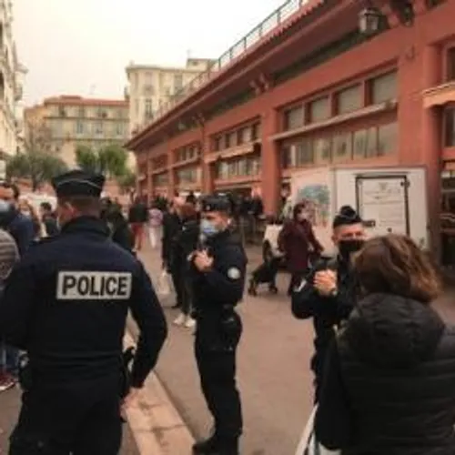 OPERATION DE POLICE AU MARCHE FORVILLE POUR LE RESPECT DES JAUGES...