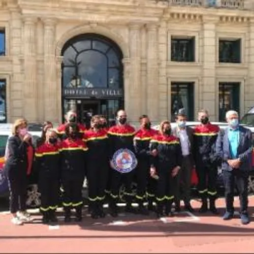 LE SECOURS CIVIL (Ex Protection Civile) A L'HONNEUR A CANNES