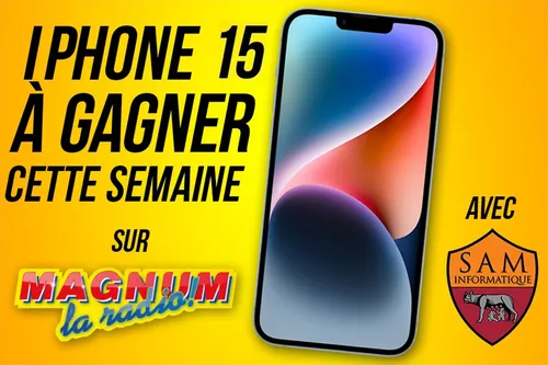 Stéphane remporte l'IPHONE 15 avec SAM INFORMATIQUE !