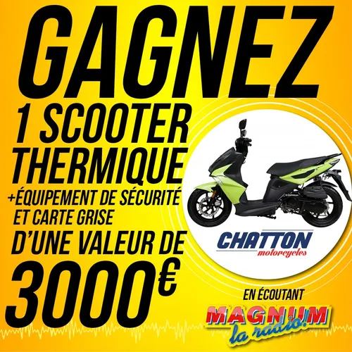 LEONARD DE VAGNEY REMPORTE LE SCOOTER DE 3000€ AVEC CHATTON...