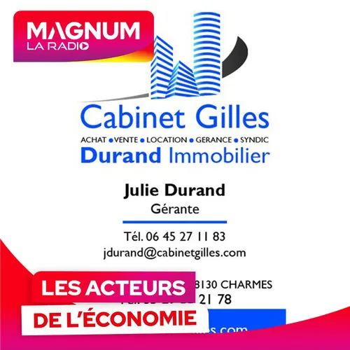 LES ACTEURS DE L'ÉCONOMIE - DURAND IMMOBILIER