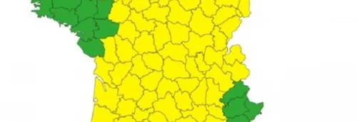 Journal 12h - La perturbation orageuse va toucher le Nord et le Pas...