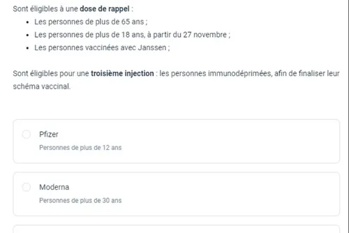 Journal 12h - Sur Doctolib, la dose de rappel est déjà ouverte à...