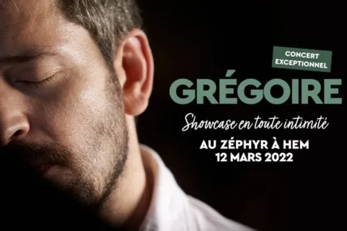 GREGOIRE de retour su scène au Zéphyr à hem le 12 mars