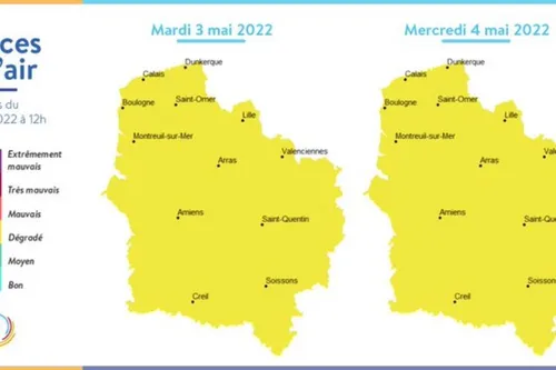 Journal 12h - La qualité de l'air est dégradée, dans le Nord et le...