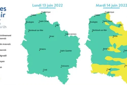 Journal 9h - La qualité de l'air se dégrade dans les Hauts de France