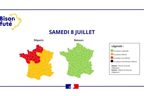 Journal 12h - 1er véritable week end de départs en vacances , il va...