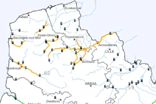 Journal 12h - Plusieurs cours d'eau du Nord et du Pas de Calais...