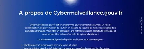 Le site Cybermalveillance