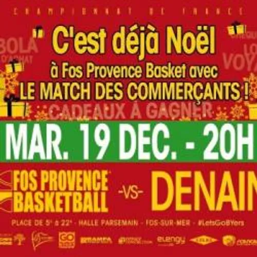Le choc Fos ProB / Denain c'est ce soir à la halle parsemain!