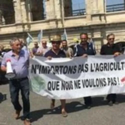 [ SOCIETE - ARLES ] LES AGRICULTEURS DENONCENT LES TRAITES...