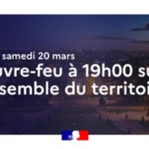 [COVID-19]: Le couvre-feu est raccourci d’une heure partout dans le...