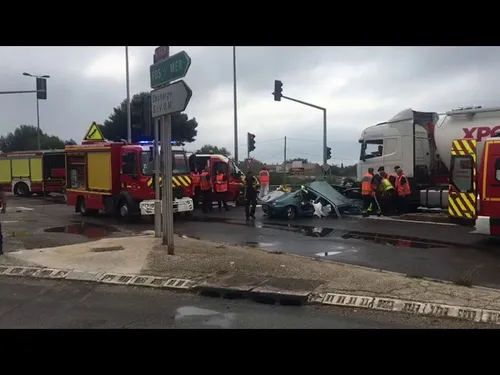 Port-de-Bouc : la N568 coupée dans les deux sens après un accident...