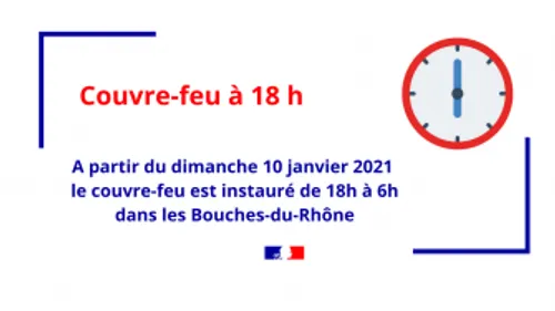 [COVID-19]:  le couvre feu est donc passé à 18h hier dans les...