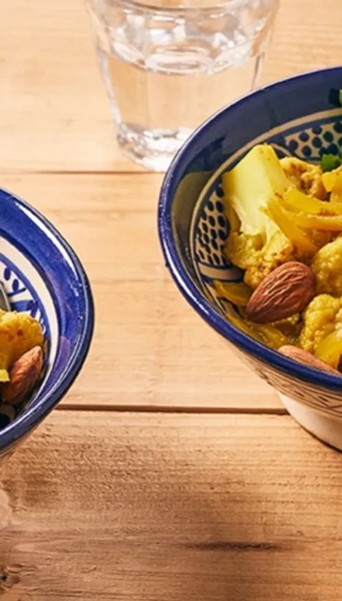 Tajine de chou-fleur et amandes