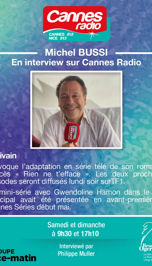L'INVITE DE CANNES RADIO : MICHEL BUSSI
