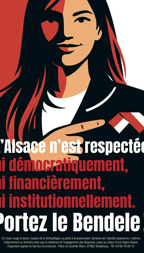 Le “bendele”, un ruban rouge et blanc pour relancer le débat sur...