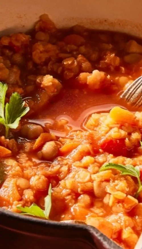 Couscous revisité aux lentilles corail