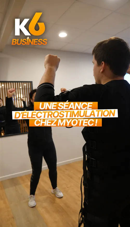 Une séance d'éléctrostimulation chez MYOTEC