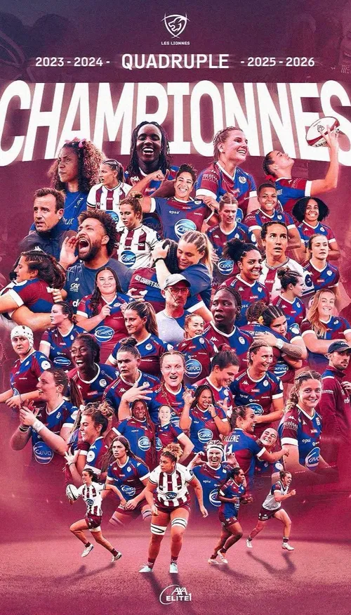 Lionnes du Stade Bordelais : les quadruples championnes de France...