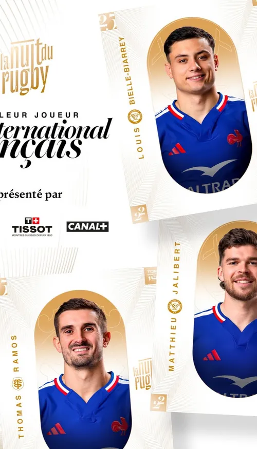 La Nuit du Rugby : Mathieu Jalibert et Louis Bielle Biarey nommés