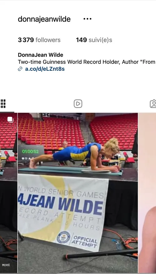 À 61 ans, Donna Jean Wilde bat le record du monde féminin de...
